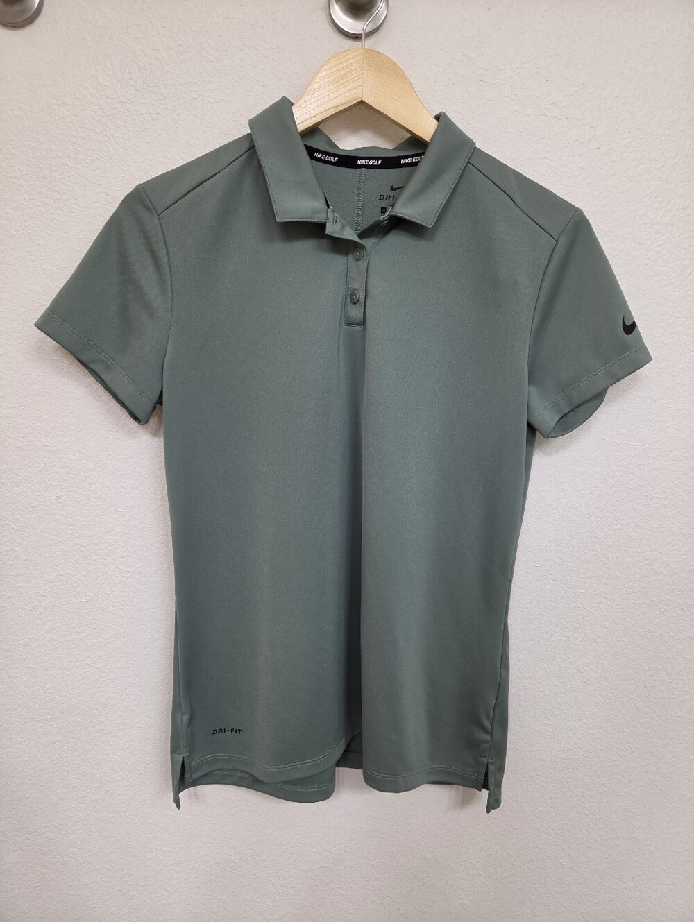 Nike Women's Olive Green Dri-Fit Polo